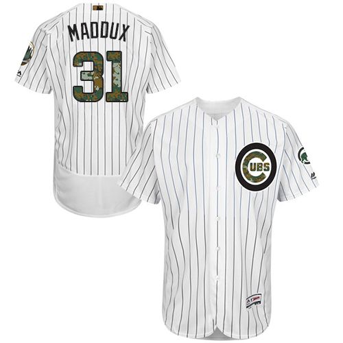 Chicago Cubs #31 Greg Maddux White(Blue Strip) Flexbase Collection 2016 Memorial Day Stitched Baseball Jersey Jiasu,We sell and wholesale Chicago Cubs #31 Greg Maddux White(Blue Strip) Flexbase Collection 2016 Memorial Day Stitched Baseball Jersey Jiasu on line form chian!