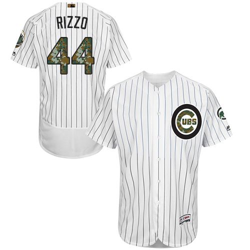 Chicago Cubs #44 Anthony Rizzo White(Blue Strip) Flexbase Collection 2016 Memorial Day Stitched Baseball Jersey Jiasu,We sell and wholesale Chicago Cubs #44 Anthony Rizzo White(Blue Strip) Flexbase Collection 2016 Memorial Day Stitched Baseball Jersey Jiasu on line form chian!