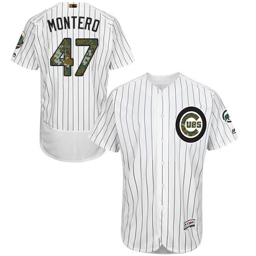 Chicago Cubs #47 Miguel Montero White(Blue Strip) Flexbase Collection 2016 Memorial Day Stitched Baseball Jersey Jiasu,We sell and wholesale Chicago Cubs #47 Miguel Montero White(Blue Strip) Flexbase Collection 2016 Memorial Day Stitched Baseball Jersey Jiasu on line form chian!