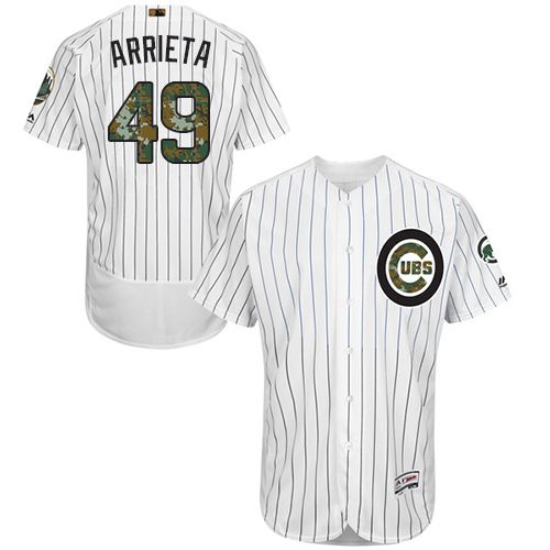 Chicago Cubs #49 Jake Arrieta White(Blue Strip) Flexbase Collection 2016 Memorial Day Stitched Baseball Jersey Jiasu,We sell and wholesale Chicago Cubs #49 Jake Arrieta White(Blue Strip) Flexbase Collection 2016 Memorial Day Stitched Baseball Jersey Jiasu on line form chian!