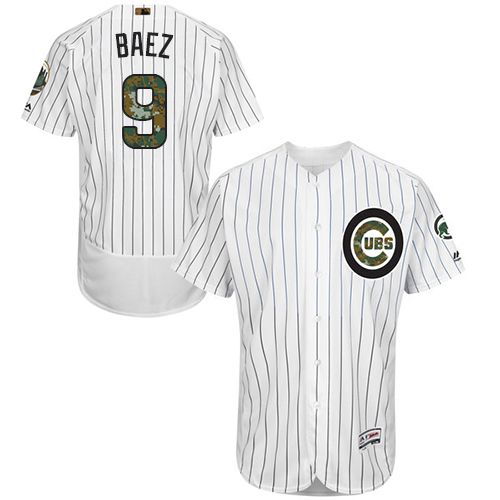 Chicago Cubs #9 Javier Baez White(Blue Strip) Flexbase Collection 2016 Memorial Day Stitched Baseball Jersey Jiasu,We sell and wholesale Chicago Cubs #9 Javier Baez White(Blue Strip) Flexbase Collection 2016 Memorial Day Stitched Baseball Jersey Jiasu on line form chian!