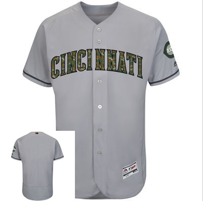Cincinnati Reds Customized Gray Flexbase Collection 2016 Memorial Day Stitched Baseball Jersey,We sell and wholesale Cincinnati Reds Customized Gray Flexbase Collection 2016 Memorial Day Stitched Baseball Jersey on line form chian!