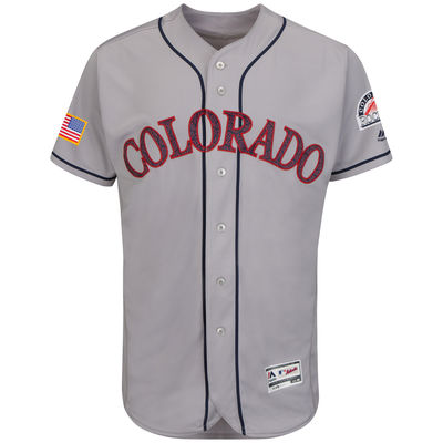 Colorado Rockies Customized Gray 2016 Fashion Stars & Stripes Flexbase Stitched Baseball Jersey,We sell and wholesale Colorado Rockies Customized Gray 2016 Fashion Stars & Stripes Flexbase Stitched Baseball Jersey on line form chian!