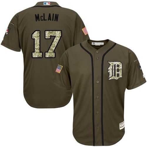 Detroit Tigers #17 Denny McLain Green Salute to Service Stitched Baseball Jersey Jiasu,We sell and wholesale Detroit Tigers #17 Denny McLain Green Salute to Service Stitched Baseball Jersey Jiasu on line form chian!