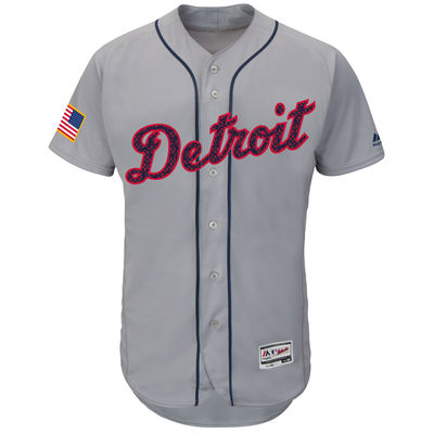 Detroit Tigers Customized Gray 2016 Fashion Stars & Stripes Flexbase Stitched Baseball Jersey,We sell and wholesale Detroit Tigers Customized Gray 2016 Fashion Stars & Stripes Flexbase Stitched Baseball Jersey on line form chian!