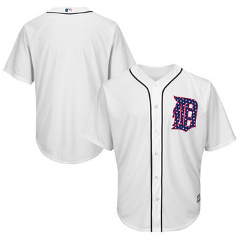Detroit Tigers Customized White 2016 Fashion Stars & Stripes Flexbase Stitched Baseball Jersey,We sell and wholesale Detroit Tigers Customized White 2016 Fashion Stars & Stripes Flexbase Stitched Baseball Jersey on line form chian!