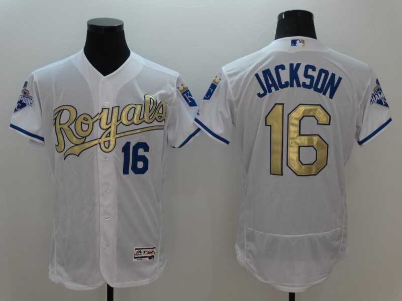 Kansas City Royals #16 Bo Jackson White-Gold 2016 Champion Patch Flexbase Collection Stitched Jersey,We sell and wholesale Kansas City Royals #16 Bo Jackson White-Gold 2016 Champion Patch Flexbase Collection Stitched Jersey on line form chian!