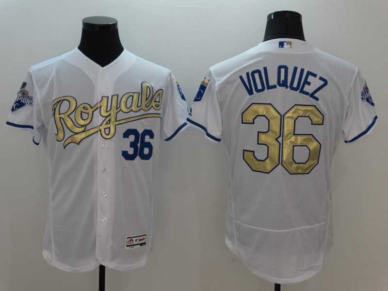 Kansas City Royals #36 Edinson Volquez White-Gold 2016 Champion Patch Flexbase Collection Stitched Jersey,We sell and wholesale Kansas City Royals #36 Edinson Volquez White-Gold 2016 Champion Patch Flexbase Collection Stitched Jersey on line form chian!