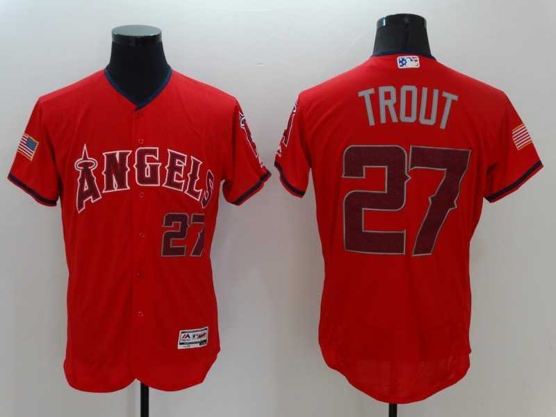 Los Angeles Angels of Anaheim #27 Mike Trout Red USA Independence Day 2016 Flexbase Collection Stitched Jersey,We sell and wholesale Los Angeles Angels of Anaheim #27 Mike Trout Red USA Independence Day 2016 Flexbase Collection Stitched Jersey on line form chian!