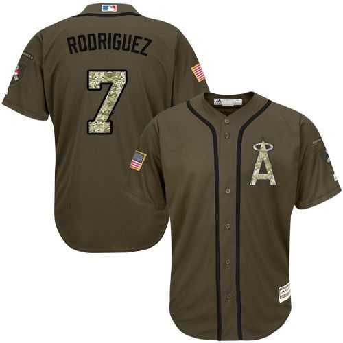 Los Angeles Angels of Anaheim #7 Ivan Rodriguez Green Salute to Service Stitched Baseball Jersey Jiasu,We sell and wholesale Los Angeles Angels of Anaheim #7 Ivan Rodriguez Green Salute to Service Stitched Baseball Jersey Jiasu on line form chian!