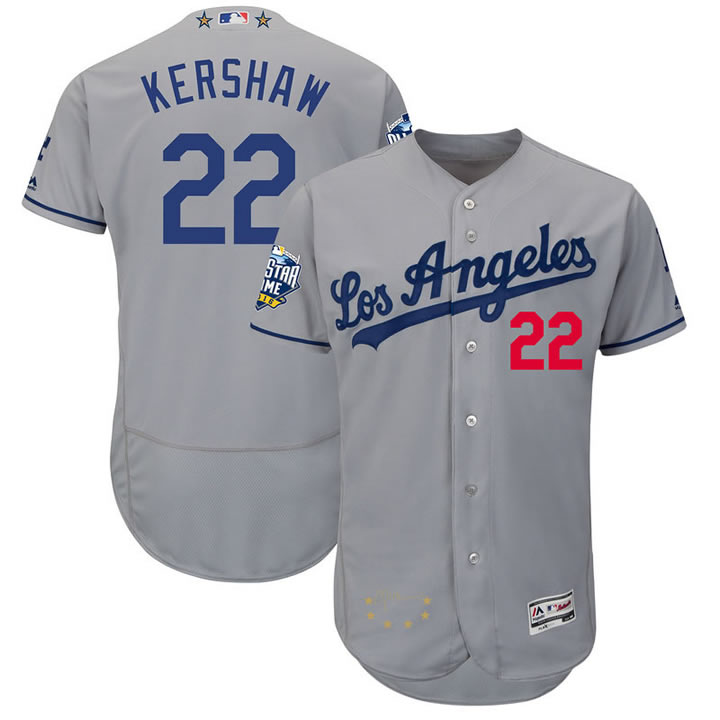 Los Angeles Dodgers #22 Clayton Kershaw Gray 2016 All Star Flexbase Collection Signature Stitched Jersey Jiasu,We sell and wholesale Los Angeles Dodgers #22 Clayton Kershaw Gray 2016 All Star Flexbase Collection Signature Stitched Jersey Jiasu on line form chian!