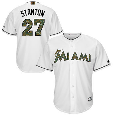 Miami Marlins #27 Giancarlo Stanton White Flexbase Collection 2016 Memorial Day Stitched Baseball Jersey Jiasu,We sell and wholesale Miami Marlins #27 Giancarlo Stanton White Flexbase Collection 2016 Memorial Day Stitched Baseball Jersey Jiasu on line form chian!