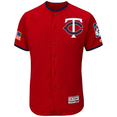 Minnesota Twins Customized Scarlet 2016 Fashion Stars & Stripes Flexbase Stitched Baseball Jersey,We sell and wholesale Minnesota Twins Customized Scarlet 2016 Fashion Stars & Stripes Flexbase Stitched Baseball Jersey on line form chian!