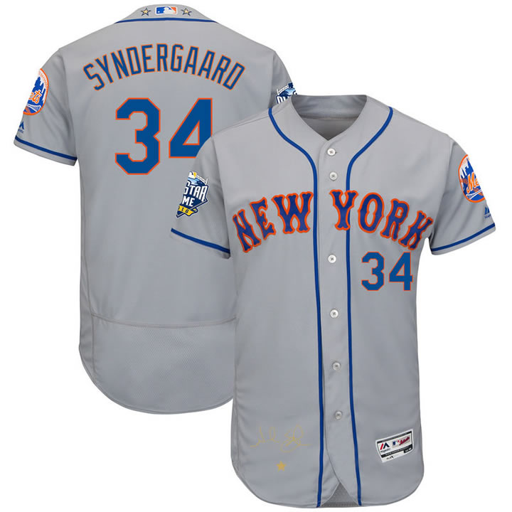 New York Mets #34 Noah Syndergaard Gray 2016 All Star Flexbase Collection Signature Stitched Jersey Jiasu,We sell and wholesale New York Mets #34 Noah Syndergaard Gray 2016 All Star Flexbase Collection Signature Stitched Jersey Jiasu on line form chian!