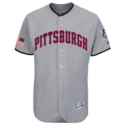 Pittsburgh Pirates Customized Gray 2016 Fashion Stars & Stripes Flexbase Stitched Baseball Jersey,We sell and wholesale Pittsburgh Pirates Customized Gray 2016 Fashion Stars & Stripes Flexbase Stitched Baseball Jersey on line form chian!