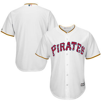 Pittsburgh Pirates Customized White 2016 Fashion Stars & Stripes Flexbase Stitched Baseball Jersey,We sell and wholesale Pittsburgh Pirates Customized White 2016 Fashion Stars & Stripes Flexbase Stitched Baseball Jersey on line form chian!