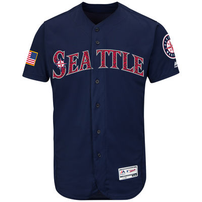 Seattle Mariners Customized Navy Blue 2016 Fashion Stars & Stripes Flexbase Stitched Baseball Jersey,We sell and wholesale Seattle Mariners Customized Navy Blue 2016 Fashion Stars & Stripes Flexbase Stitched Baseball Jersey on line form chian!