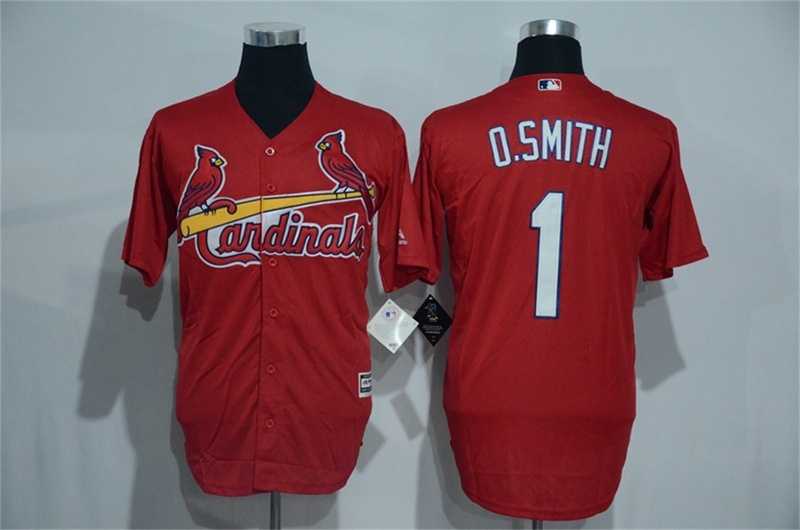 St. Louis Cardinals #1 Ozzie Smith Red New Cool Base Stitched Baseball Jersey,We sell and wholesale St. Louis Cardinals #1 Ozzie Smith Red New Cool Base Stitched Baseball Jersey on line form chian!