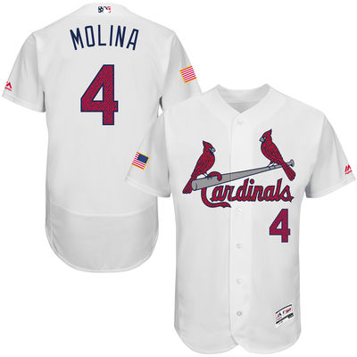 St. Louis Cardinals #4 Yadier Molina White 2016 Fashion Stars & Stripes Flexbase Stitched Baseball Jersey Jiasu,We sell and wholesale St. Louis Cardinals #4 Yadier Molina White 2016 Fashion Stars & Stripes Flexbase Stitched Baseball Jersey Jiasu on line form chian!