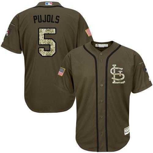St. Louis Cardinals #5 Albert Pujols Green Salute to Service Stitched Baseball Jersey Jiasu,We sell and wholesale St. Louis Cardinals #5 Albert Pujols Green Salute to Service Stitched Baseball Jersey Jiasu on line form chian!