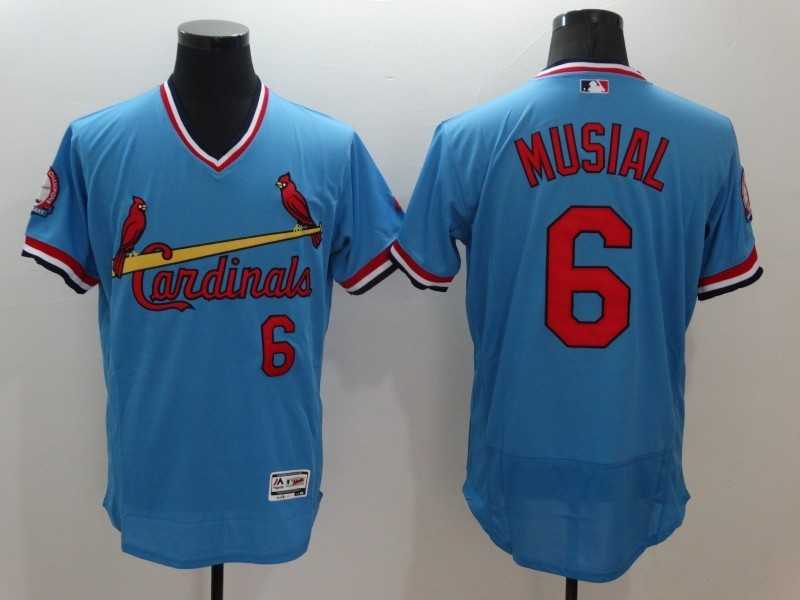 St. Louis Cardinals #6 Stan Musial Mitchell And Ness Blue 2016 Flexbase Collection Stitched Baseball Jersey,We sell and wholesale St. Louis Cardinals #6 Stan Musial Mitchell And Ness Blue 2016 Flexbase Collection Stitched Baseball Jersey on line form chian!