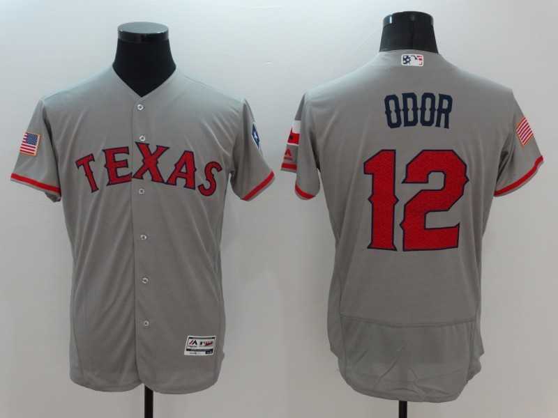 Texas Rangers #12 Rougned Odor Gray USA Independence Day 2016 Flexbase Collection Stitched Jersey,We sell and wholesale Texas Rangers #12 Rougned Odor Gray USA Independence Day 2016 Flexbase Collection Stitched Jersey on line form chian!