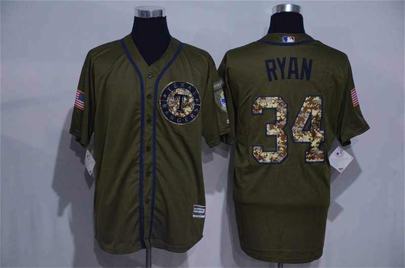 Texas Rangers #34 Nolan Ryan Green Salute to Service Stitched Baseball Jersey,We sell and wholesale Texas Rangers #34 Nolan Ryan Green Salute to Service Stitched Baseball Jersey on line form chian!
