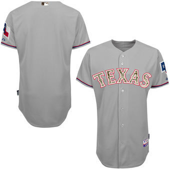 Texas Rangers Customized Gray Camo Cool Base Stitched Baseball Jersey,We sell and wholesale Texas Rangers Customized Gray Camo Cool Base Stitched Baseball Jersey on line form chian!
