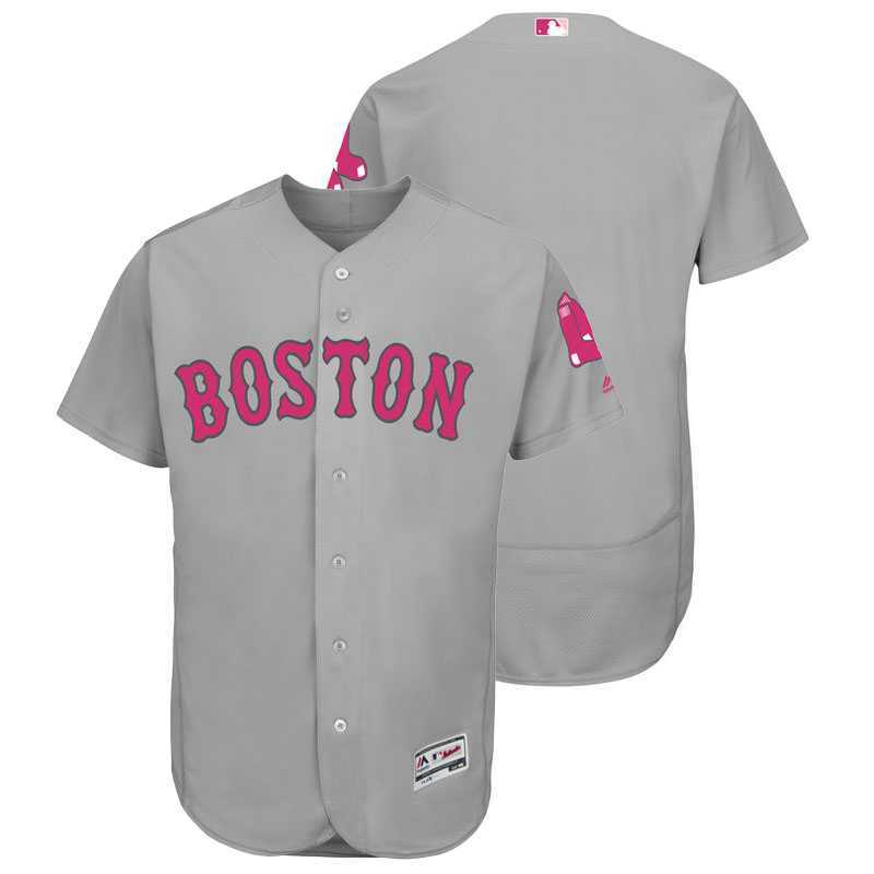 Boston Red Sox Blank Gray Road 2016 Mother's Day Flexbase Collection Stitched Baseball Jersey Jiasu,We sell and wholesale Boston Red Sox Blank Gray Road 2016 Mother's Day Flexbase Collection Stitched Baseball Jersey Jiasu on line form chian!