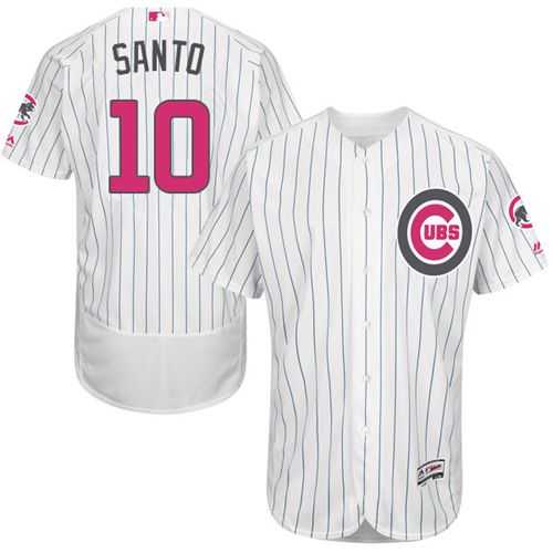 Chicago Cubs #10 Ron Santo White (Blue Strip) Flexbase Collection 2016 Mother's Day Stitched Baseball Jersey Jiasu,We sell and wholesale Chicago Cubs #10 Ron Santo White (Blue Strip) Flexbase Collection 2016 Mother's Day Stitched Baseball Jersey Jiasu on line form chian!