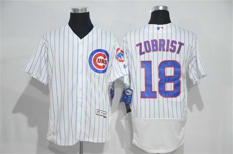 Chicago Cubs #18 Ben Zobrist White Strip 2016 Flexbase Collection Stitched Jersey,We sell and wholesale Chicago Cubs #18 Ben Zobrist White Strip 2016 Flexbase Collection Stitched Jersey on line form chian!