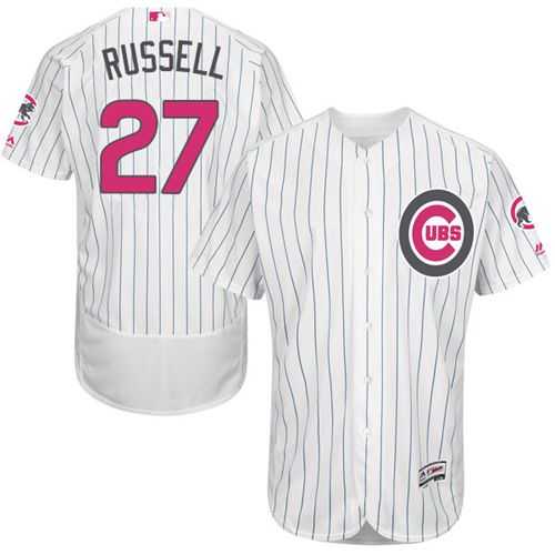 Chicago Cubs #27 Addison Russell White (Blue Strip) Flexbase Collection 2016 Mother's Day Stitched Baseball Jersey Jiasu,We sell and wholesale Chicago Cubs #27 Addison Russell White (Blue Strip) Flexbase Collection 2016 Mother's Day Stitched Baseball Jersey Jiasu on line form chian!