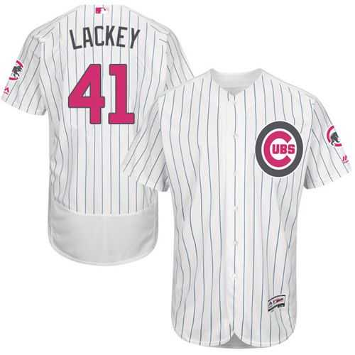 Chicago Cubs #41 John Lackey White (Blue Strip) Flexbase Collection 2016 Mother's Day Stitched Baseball Jersey Jiasu,We sell and wholesale Chicago Cubs #41 John Lackey White (Blue Strip) Flexbase Collection 2016 Mother's Day Stitched Baseball Jersey Jiasu on line form chian!