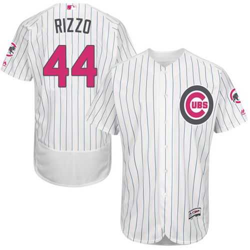 Chicago Cubs #44 Anthony Rizzo White (Blue Strip) Flexbase Collection 2016 Mother's Day Stitched Baseball Jersey Jiasu,We sell and wholesale Chicago Cubs #44 Anthony Rizzo White (Blue Strip) Flexbase Collection 2016 Mother's Day Stitched Baseball Jersey Jiasu on line form chian!