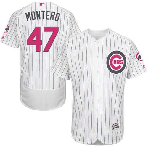Chicago Cubs #47 Miguel Montero White (Blue Strip) Flexbase Collection 2016 Mother's Day Stitched Baseball Jersey Jiasu,We sell and wholesale Chicago Cubs #47 Miguel Montero White (Blue Strip) Flexbase Collection 2016 Mother's Day Stitched Baseball Jersey Jiasu on line form chian!