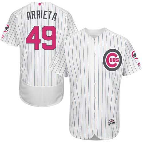 Chicago Cubs #49 Jake Arrieta White (Blue Strip) Flexbase Collection 2016 Mother's Day Stitched Baseball Jersey Jiasu,We sell and wholesale Chicago Cubs #49 Jake Arrieta White (Blue Strip) Flexbase Collection 2016 Mother's Day Stitched Baseball Jersey Jiasu on line form chian!
