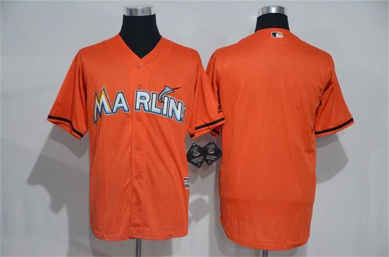 Miami Marlins Customized Men's Orange New Cool Base Stitched Baseball Jersey,We sell and wholesale Miami Marlins Customized Men's Orange New Cool Base Stitched Baseball Jersey on line form chian!