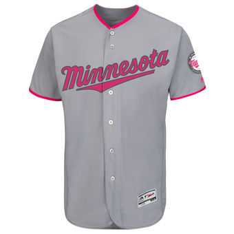 Minnesota Twins Customized Men's Gray 2016 Mother's Day Flexbase Collection Stitched Baseball Jersey,We sell and wholesale Minnesota Twins Customized Men's Gray 2016 Mother's Day Flexbase Collection Stitched Baseball Jersey on line form chian!