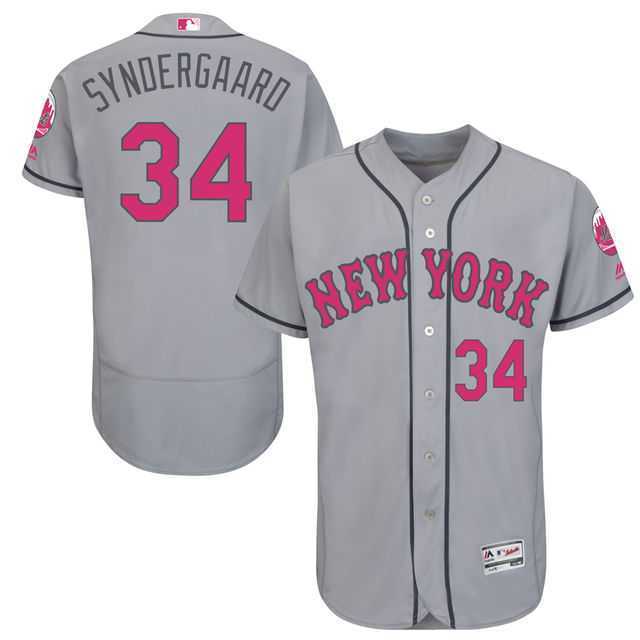 New York Mets #34 Noah Syndergaard Gray Road 2016 Mother's Day Flexbase Collection Stitched Baseball Jersey Jiasu,We sell and wholesale New York Mets #34 Noah Syndergaard Gray Road 2016 Mother's Day Flexbase Collection Stitched Baseball Jersey Jiasu on line form chian!