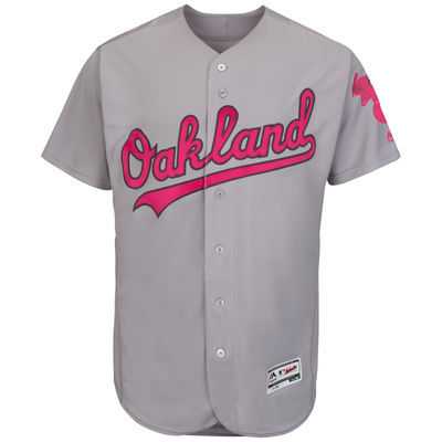 Oakland Athletics Customized Men's Gray 2016 Mother's Day Flexbase Collection Stitched Baseball Jersey,We sell and wholesale Oakland Athletics Customized Men's Gray 2016 Mother's Day Flexbase Collection Stitched Baseball Jersey on line form chian!