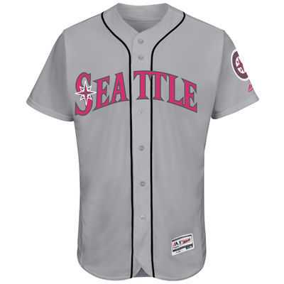 Seattle Mariners Customized Men's Gray 2016 Mother's Day Flexbase Collection Stitched Baseball Jersey,We sell and wholesale Seattle Mariners Customized Men's Gray 2016 Mother's Day Flexbase Collection Stitched Baseball Jersey on line form chian!