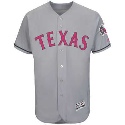 Texas Rangers Customized Men's Gray 2016 Mother's Day Flexbase Collection Stitched Baseball Jersey,We sell and wholesale Texas Rangers Customized Men's Gray 2016 Mother's Day Flexbase Collection Stitched Baseball Jersey on line form chian!