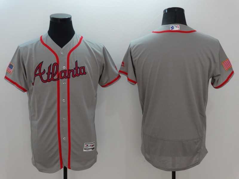 Atlanta Braves Customized Men's Gray USA Independence Day 2016 Flexbase Collection Stitched Jersey,We sell and wholesale Atlanta Braves Customized Men's Gray USA Independence Day 2016 Flexbase Collection Stitched Jersey on line form chian!