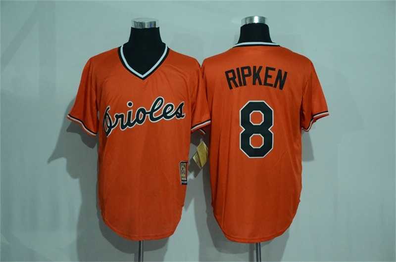 Baltimore Orioles #8 Cal Ripken Mitchell And Ness Orange Stitched Pullover Jersey,We sell and wholesale Baltimore Orioles #8 Cal Ripken Mitchell And Ness Orange Stitched Pullover Jersey on line form chian!