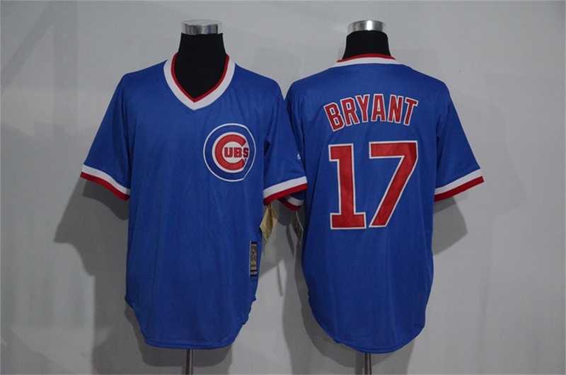 Chicago Cubs #17 Kris Bryant Mitchell And Ness Blue Stitched Pullover Jersey,We sell and wholesale Chicago Cubs #17 Kris Bryant Mitchell And Ness Blue Stitched Pullover Jersey on line form chian!