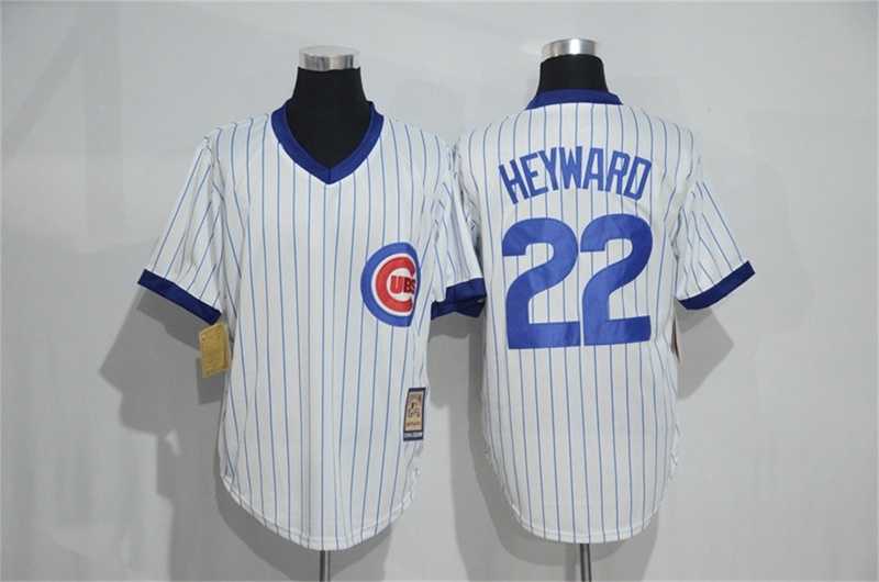 Chicago Cubs #22 Jason Heyward Mitchell And Ness White Strip Pullover Stitched Jersey,We sell and wholesale Chicago Cubs #22 Jason Heyward Mitchell And Ness White Strip Pullover Stitched Jersey on line form chian!