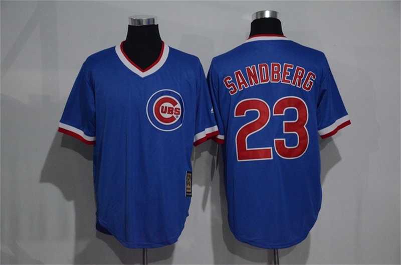 Chicago Cubs #23 Ryne Sandberg Mitchell And Ness Blue Stitched Pullover Jersey,We sell and wholesale Chicago Cubs #23 Ryne Sandberg Mitchell And Ness Blue Stitched Pullover Jersey on line form chian!