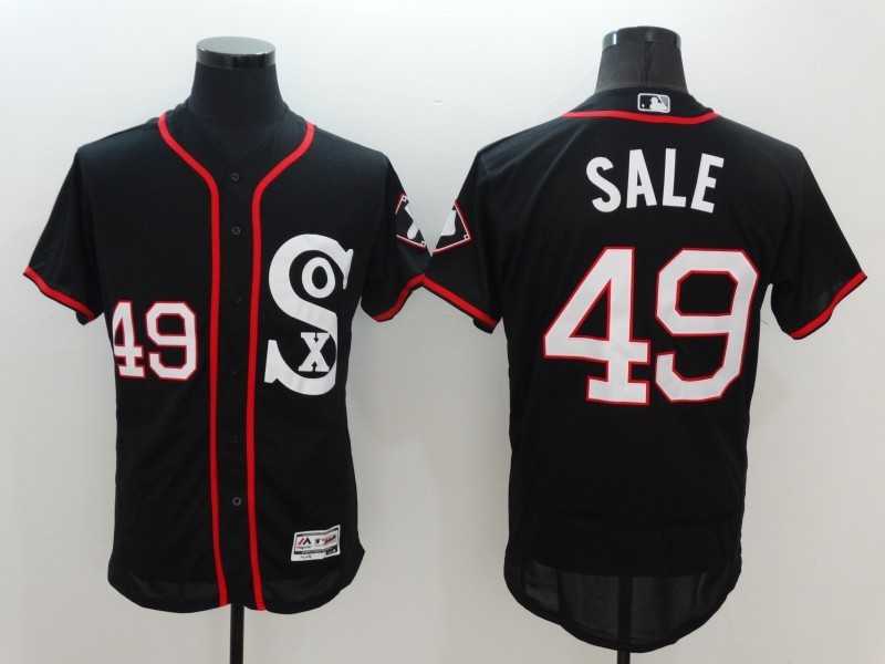 Chicago White Sox #49 Chris Sale New Black 2016 Flexbase Collection Stitched Baseball Jersey,We sell and wholesale Chicago White Sox #49 Chris Sale New Black 2016 Flexbase Collection Stitched Baseball Jersey on line form chian!