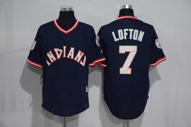 Cleveland Indians #7 Kenny Lofton Navy Blue 1976 Turn Back The Clock Stitched MLB Jersey,We sell and wholesale Cleveland Indians #7 Kenny Lofton Navy Blue 1976 Turn Back The Clock Stitched MLB Jersey on line form chian!
