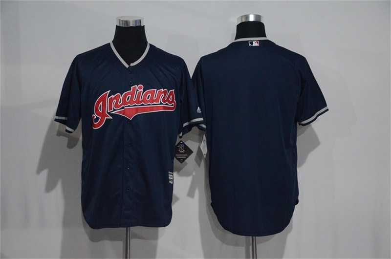 Cleveland Indians Customized Men's Navy Blue New Cool Base Stitched Baseball Jersey,We sell and wholesale Cleveland Indians Customized Men's Navy Blue New Cool Base Stitched Baseball Jersey on line form chian!
